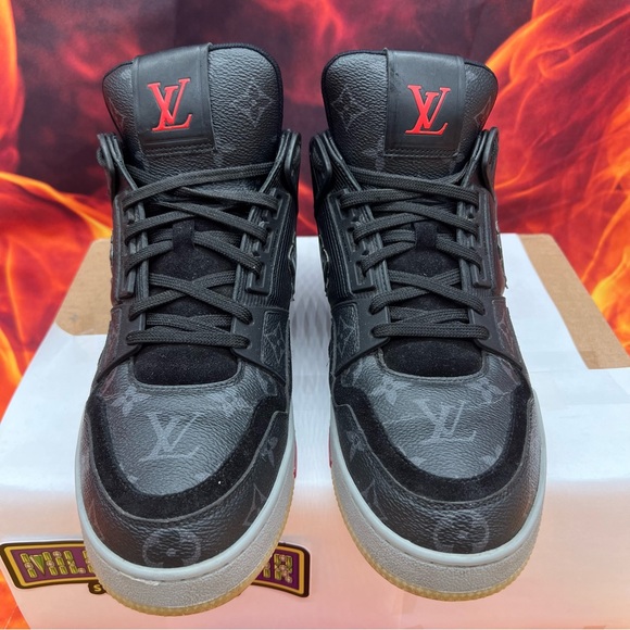 Louis Vuitton trainer ‘monogram eclipse’ Sz- 10M - Picture 4 of 12